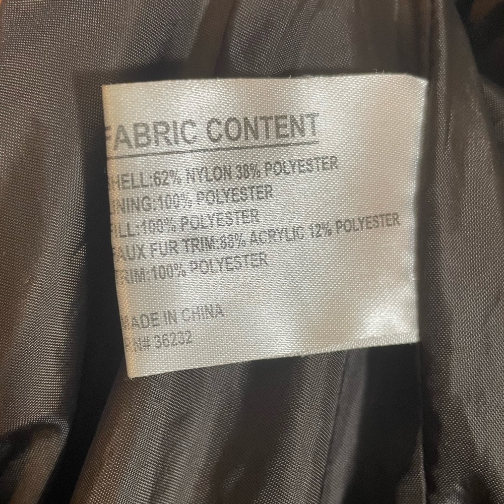 Giacca Winter Puffer Coat Jacket Size Large Goldish Brown Color No Hood Y2K - Picture 9 of 12